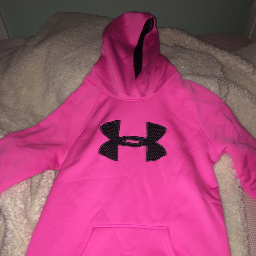 under armor pink hoodie